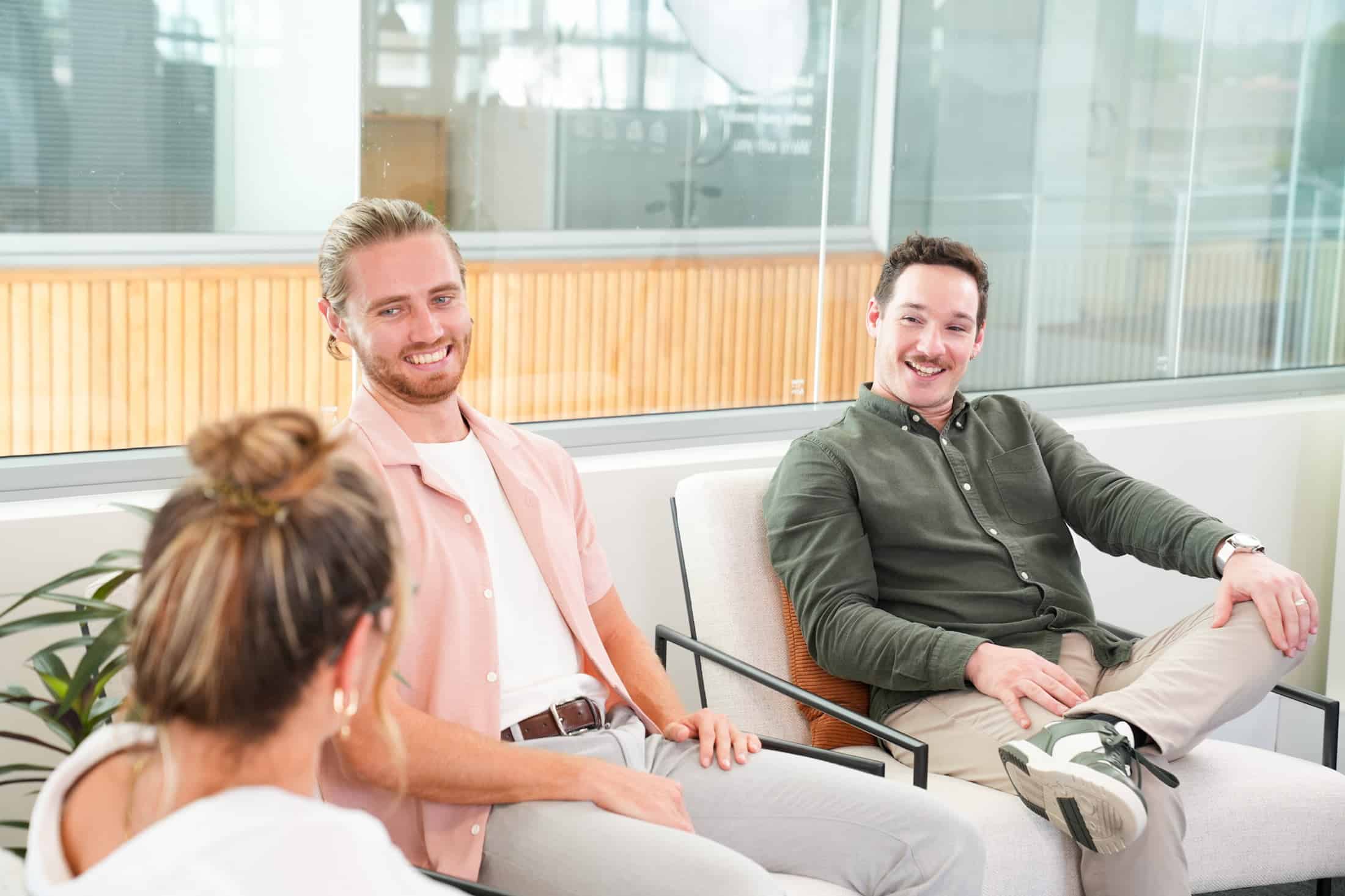 Internal meeting with three Digital Nomads HQ team members.
